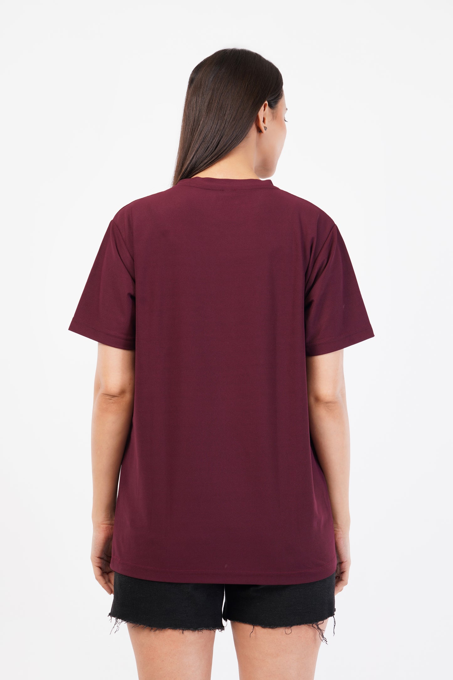 Unisex Maroon Gym T-Shirt