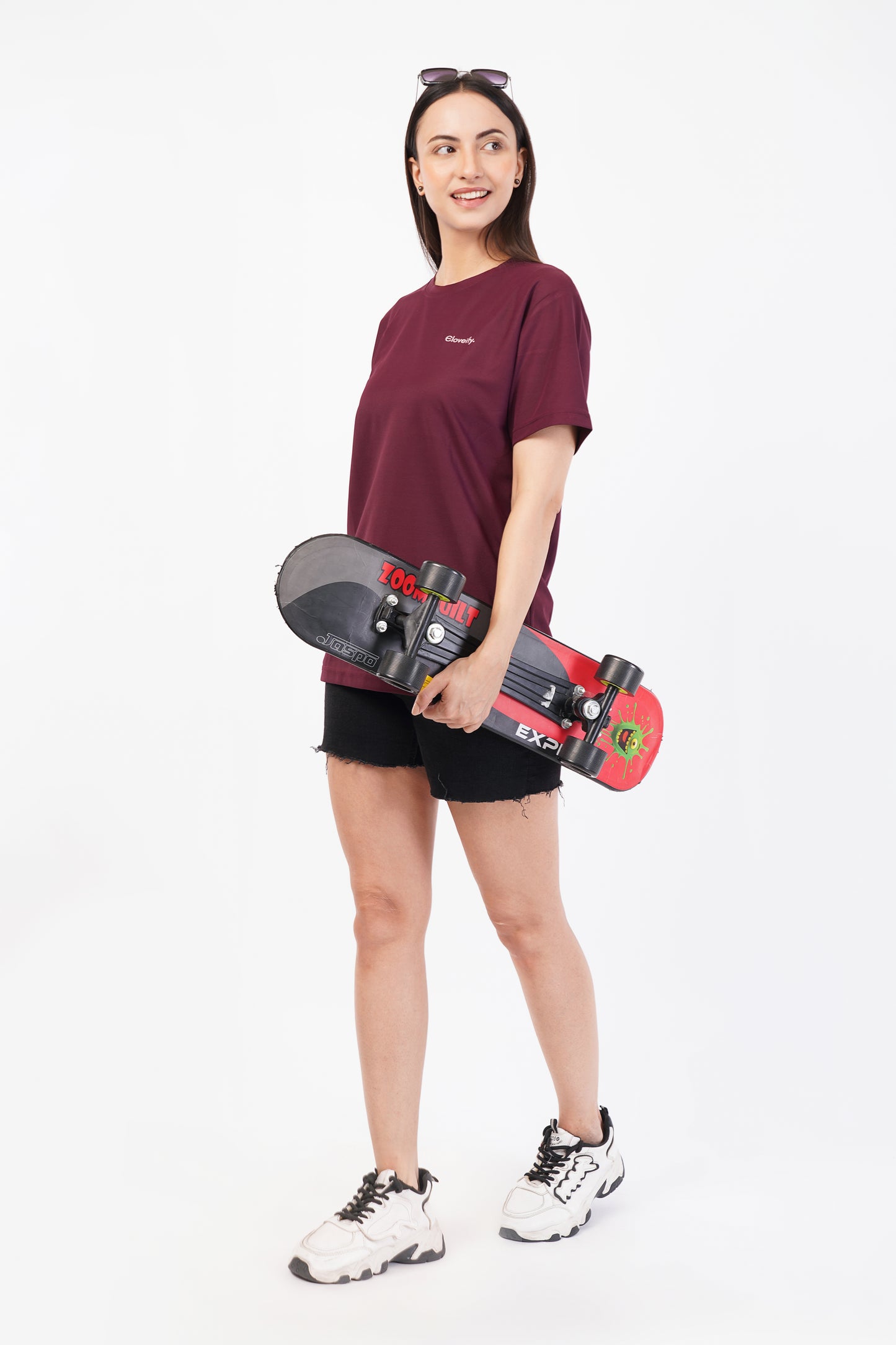 Unisex Maroon Gym T-Shirt