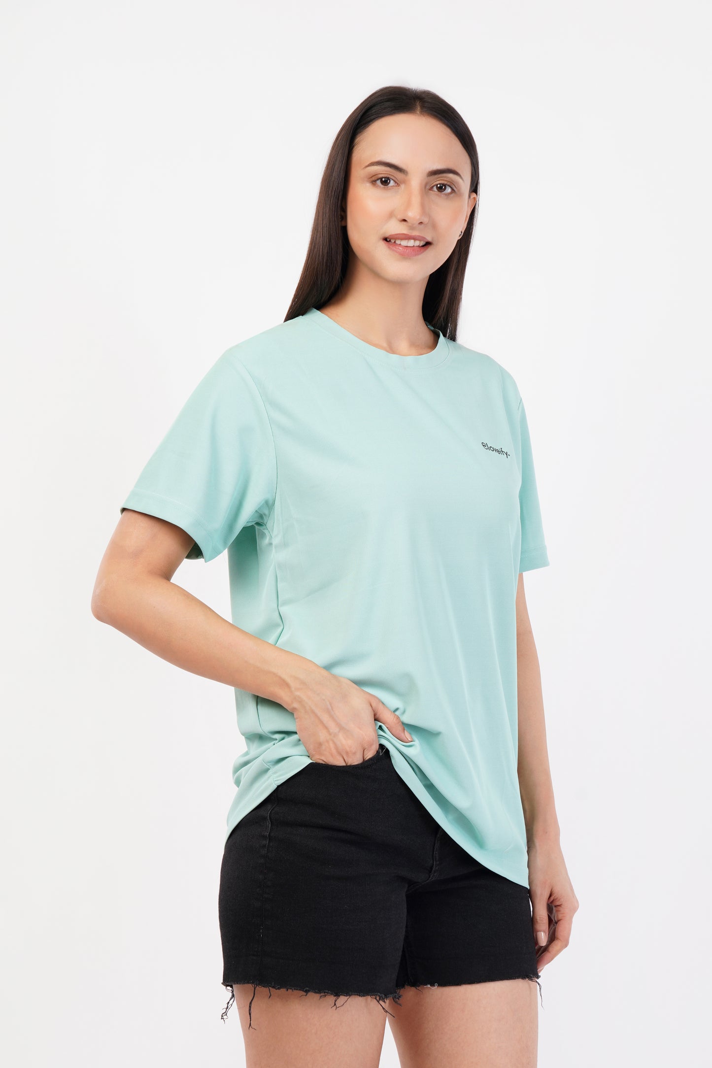 Unisex Sea Green Gym T-Shirt