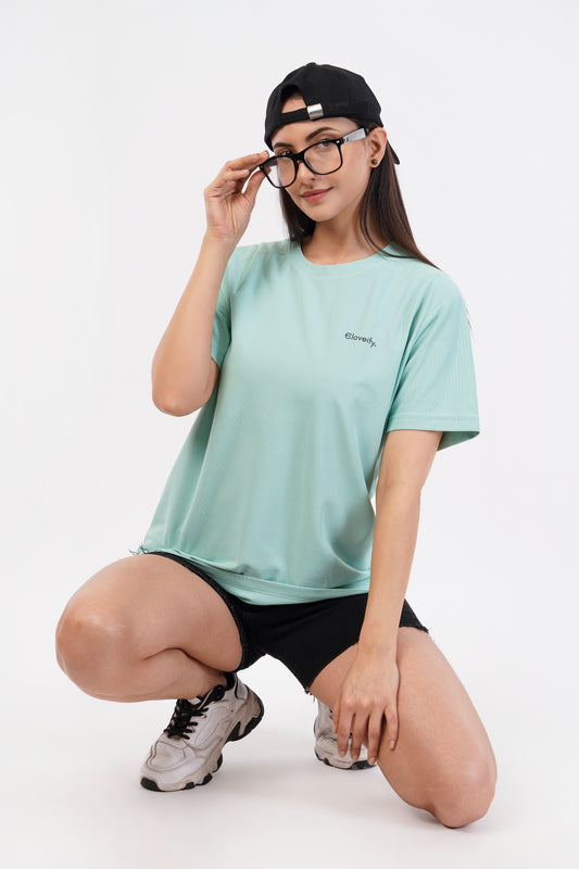Unisex Sea Green Gym T-Shirt