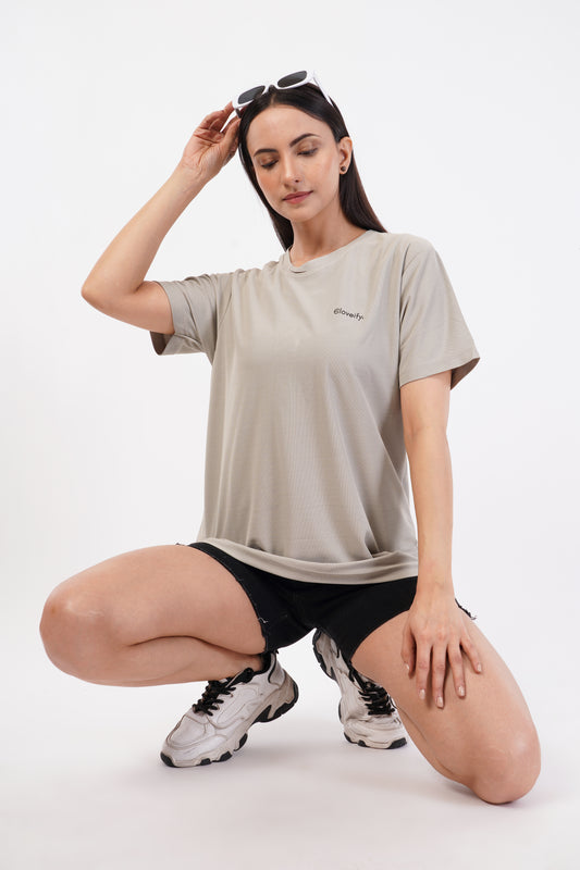 Unisex Grey Milange Gym T-Shirt