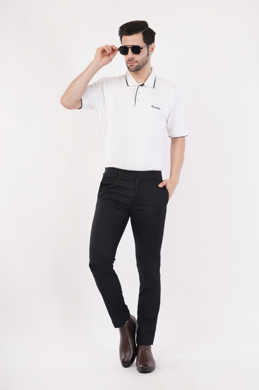 Unisex White Polo T-Shirt