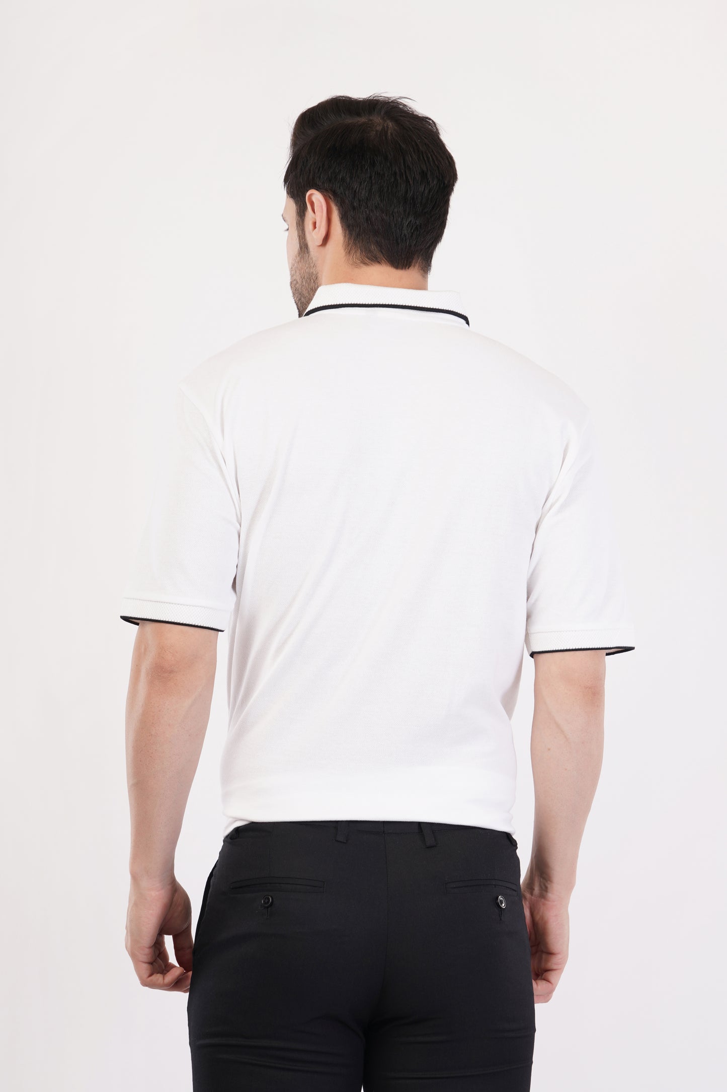 Unisex White Polo T-Shirt