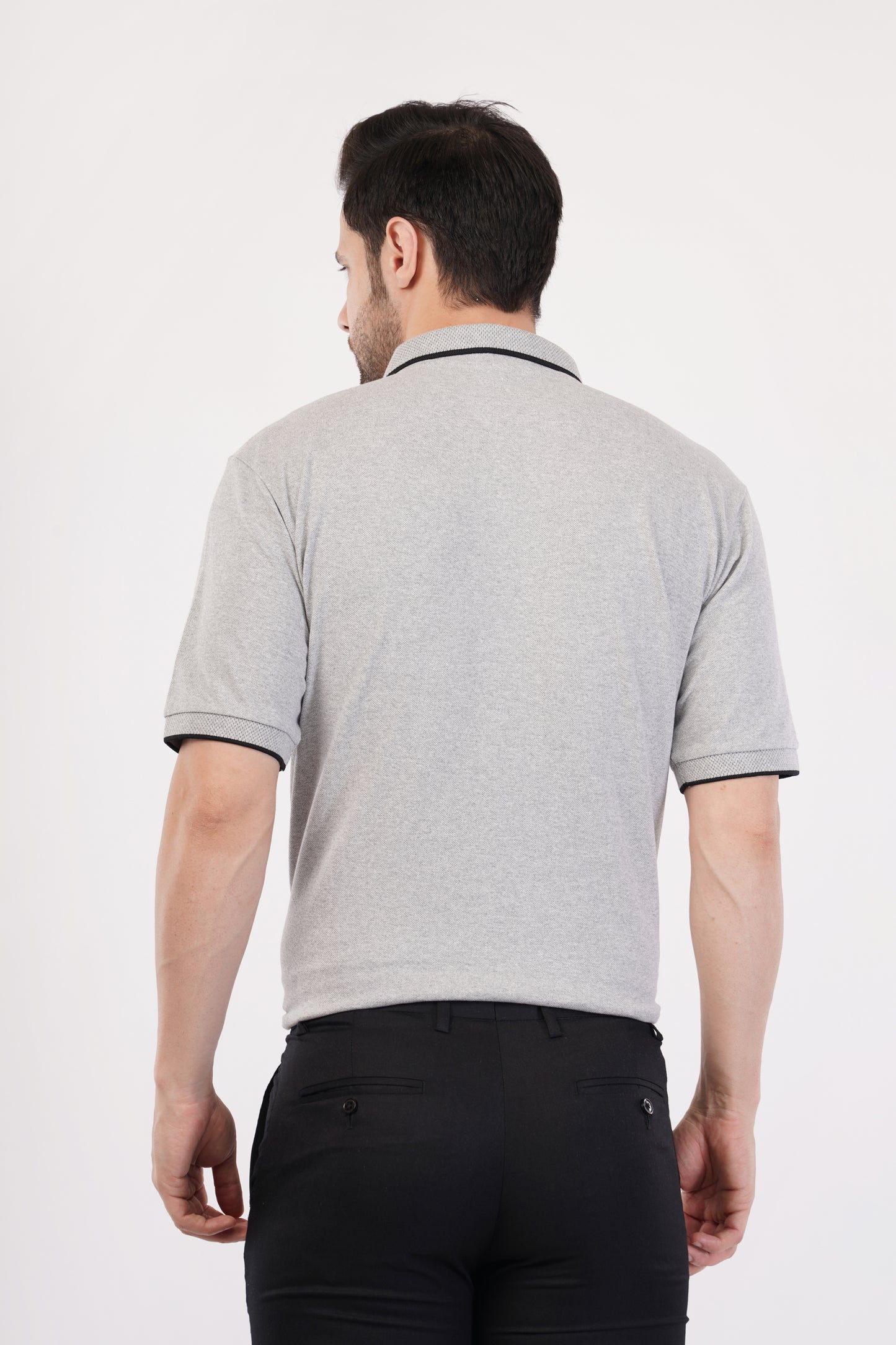 Unisex Grey Polo T-Shirt