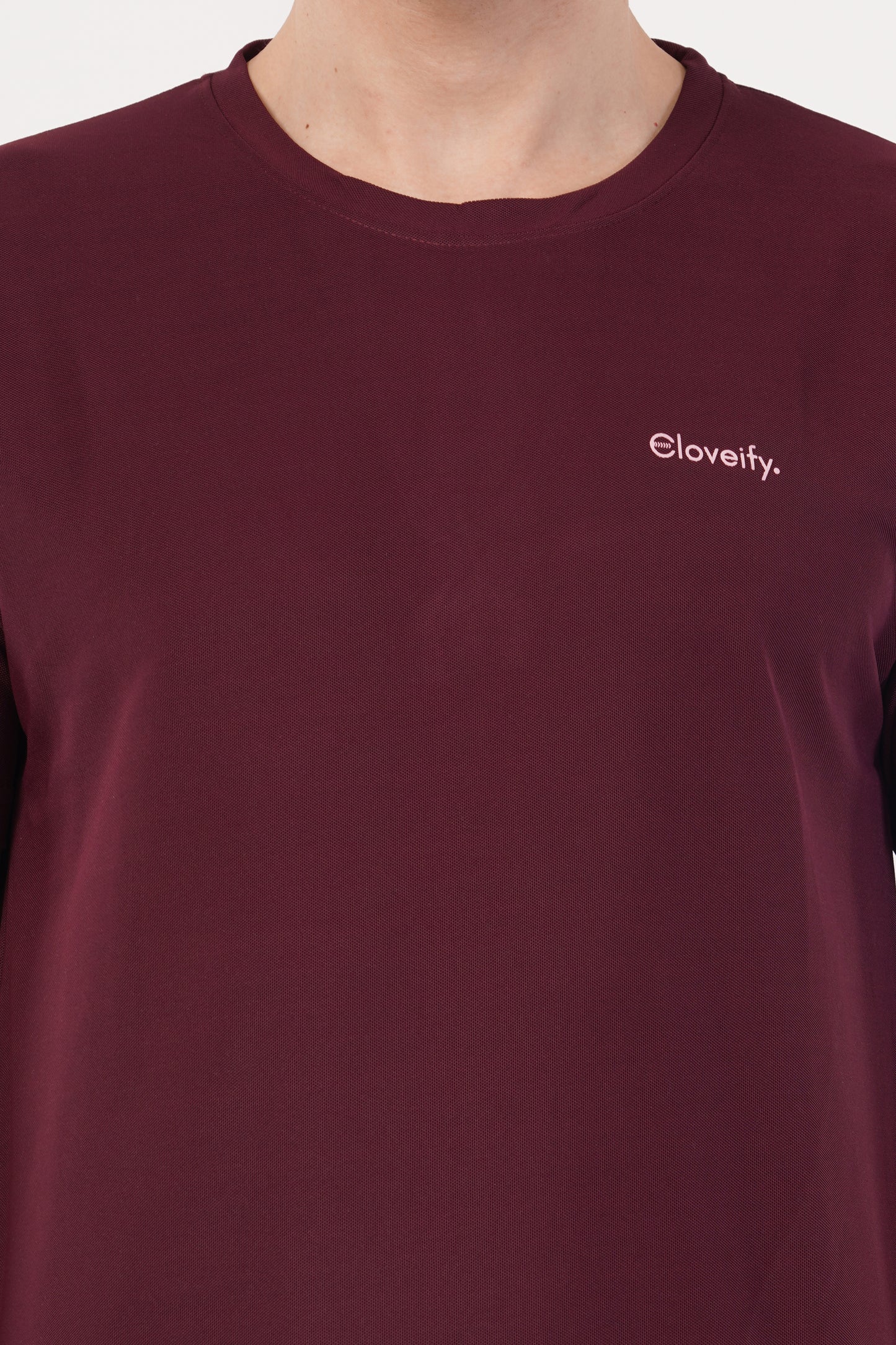 Unisex Maroon Gym T-Shirt