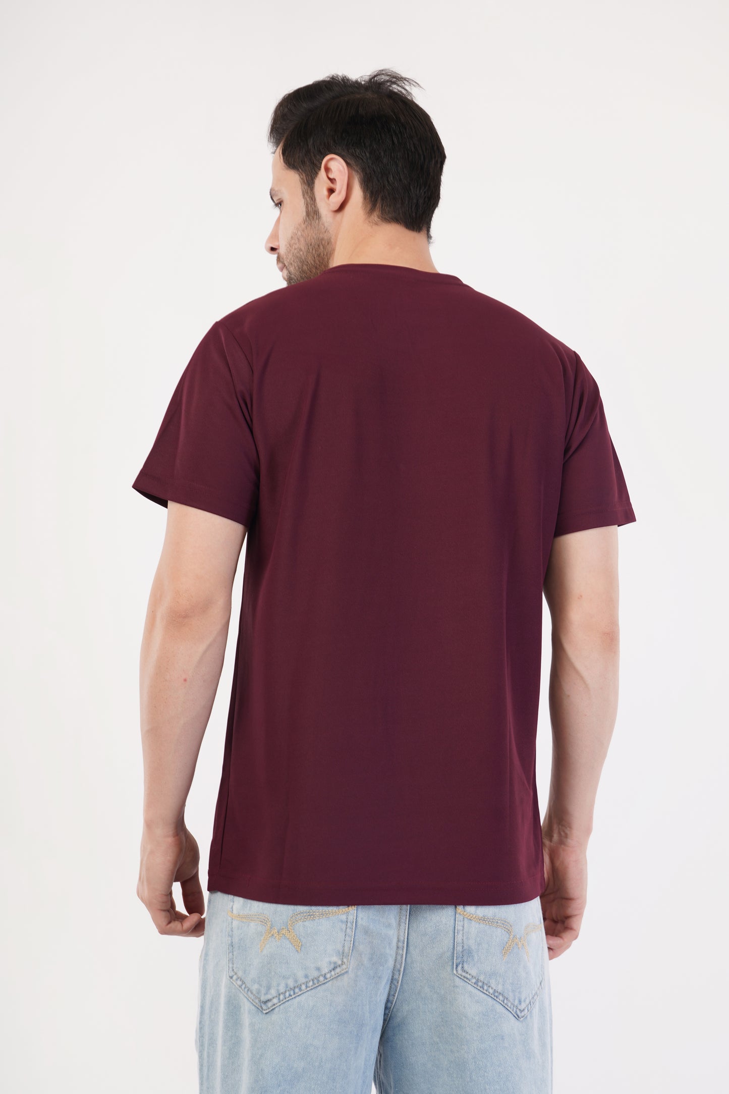 Unisex Maroon Gym T-Shirt