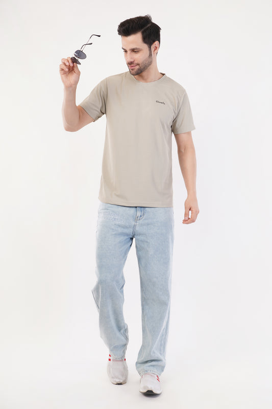 Unisex Grey Milange Gym T-Shirt