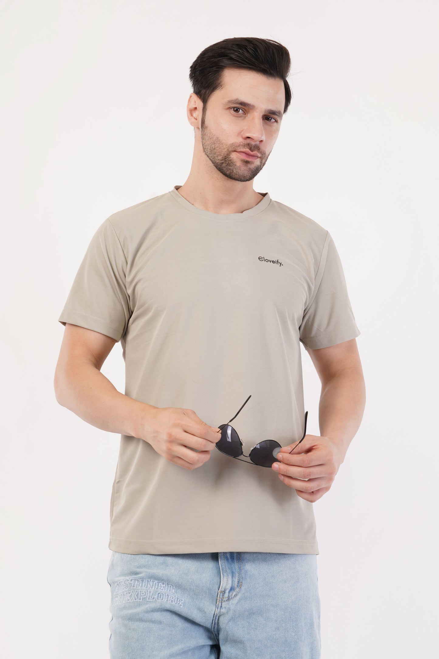 Unisex Grey Milange Gym T-Shirt