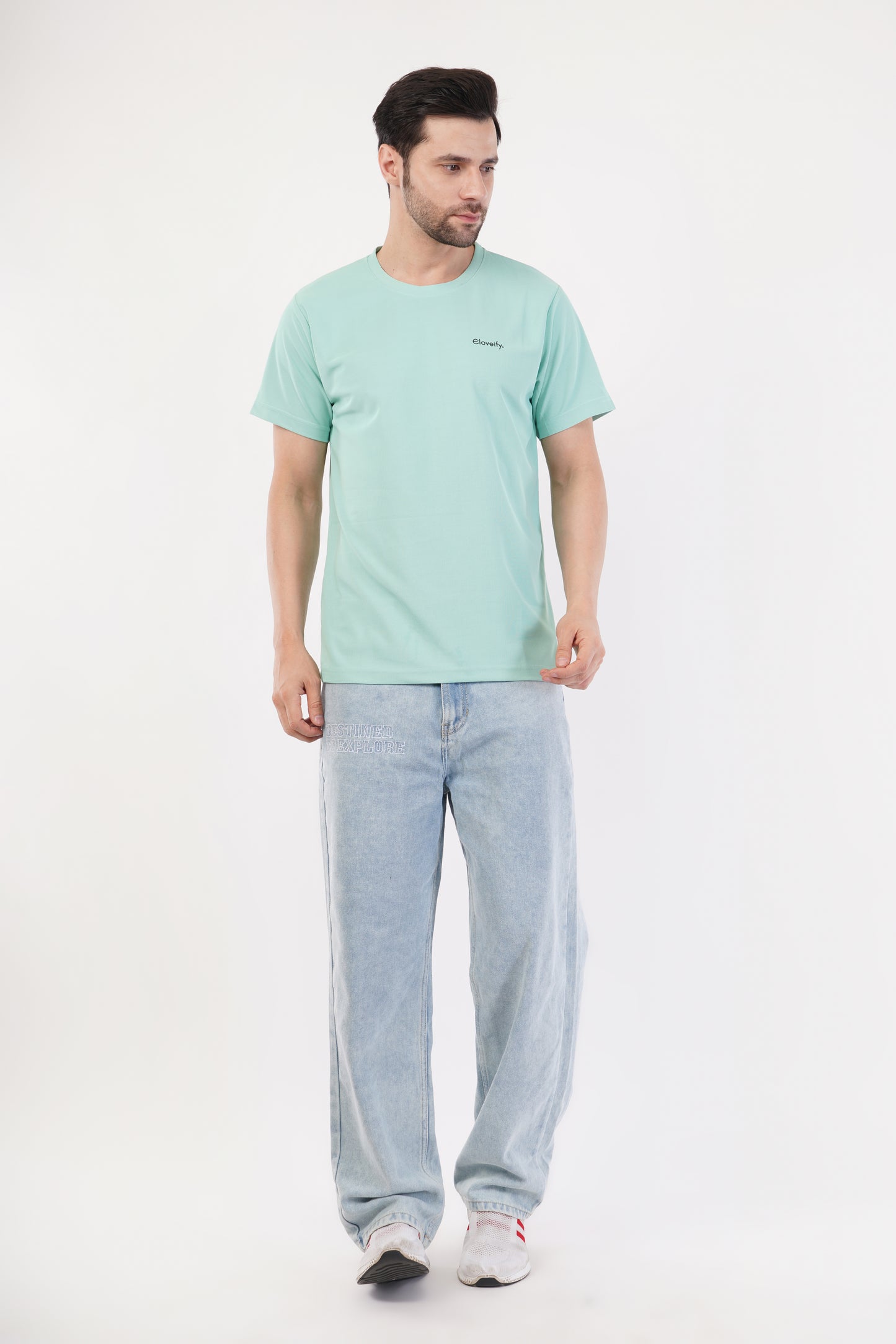 Unisex Sea Green Gym T-Shirt