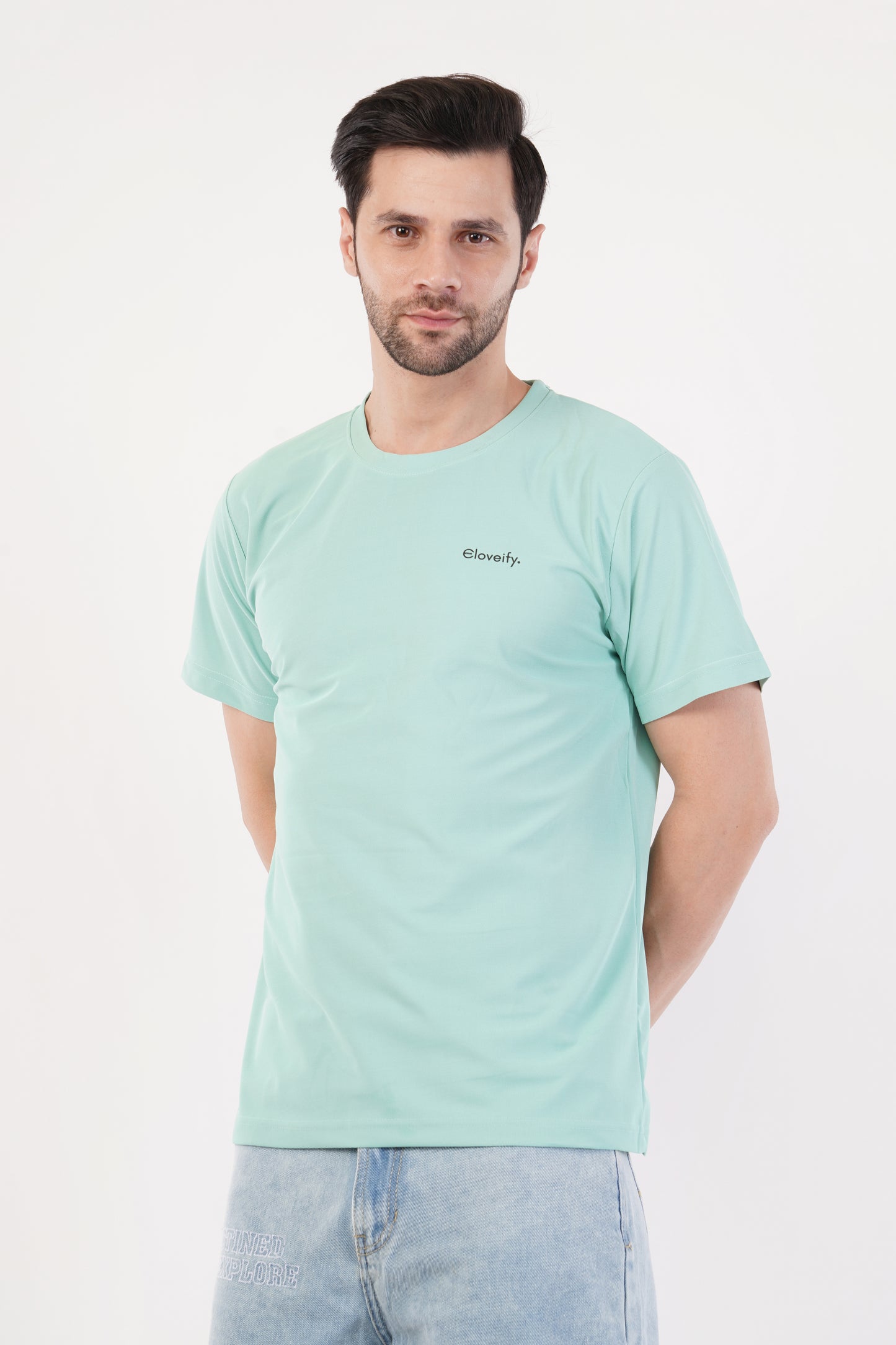 Unisex Sea Green Gym T-Shirt