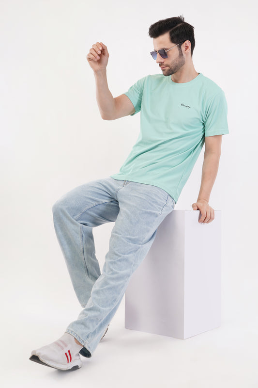 Unisex Sea Green Gym T-Shirt
