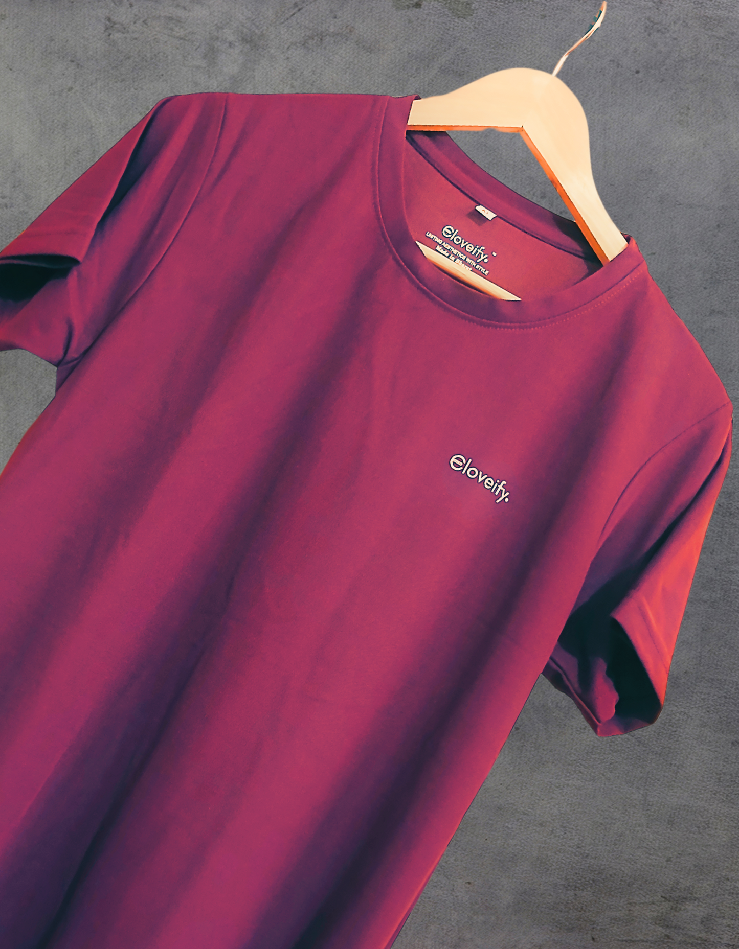 Unisex Maroon Gym T-Shirt