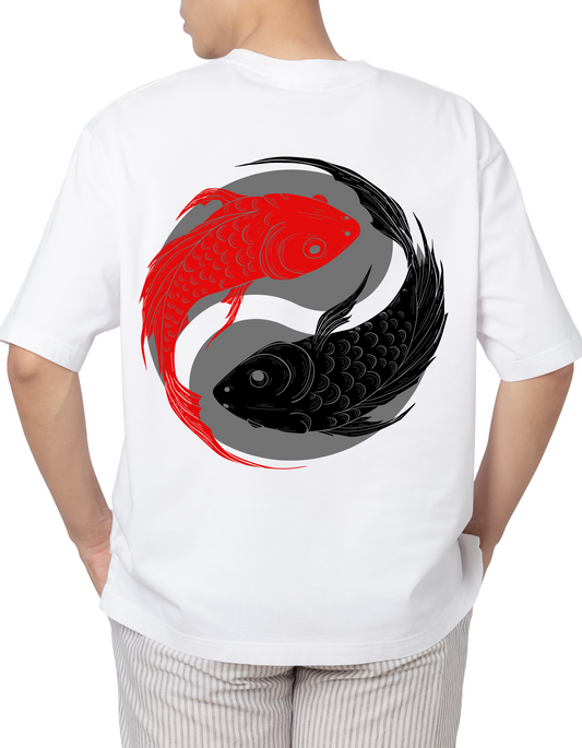 Oversized Yin and Yang T-Shirt - Unisex