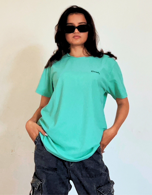 Unisex Sea Green Gym T-Shirt