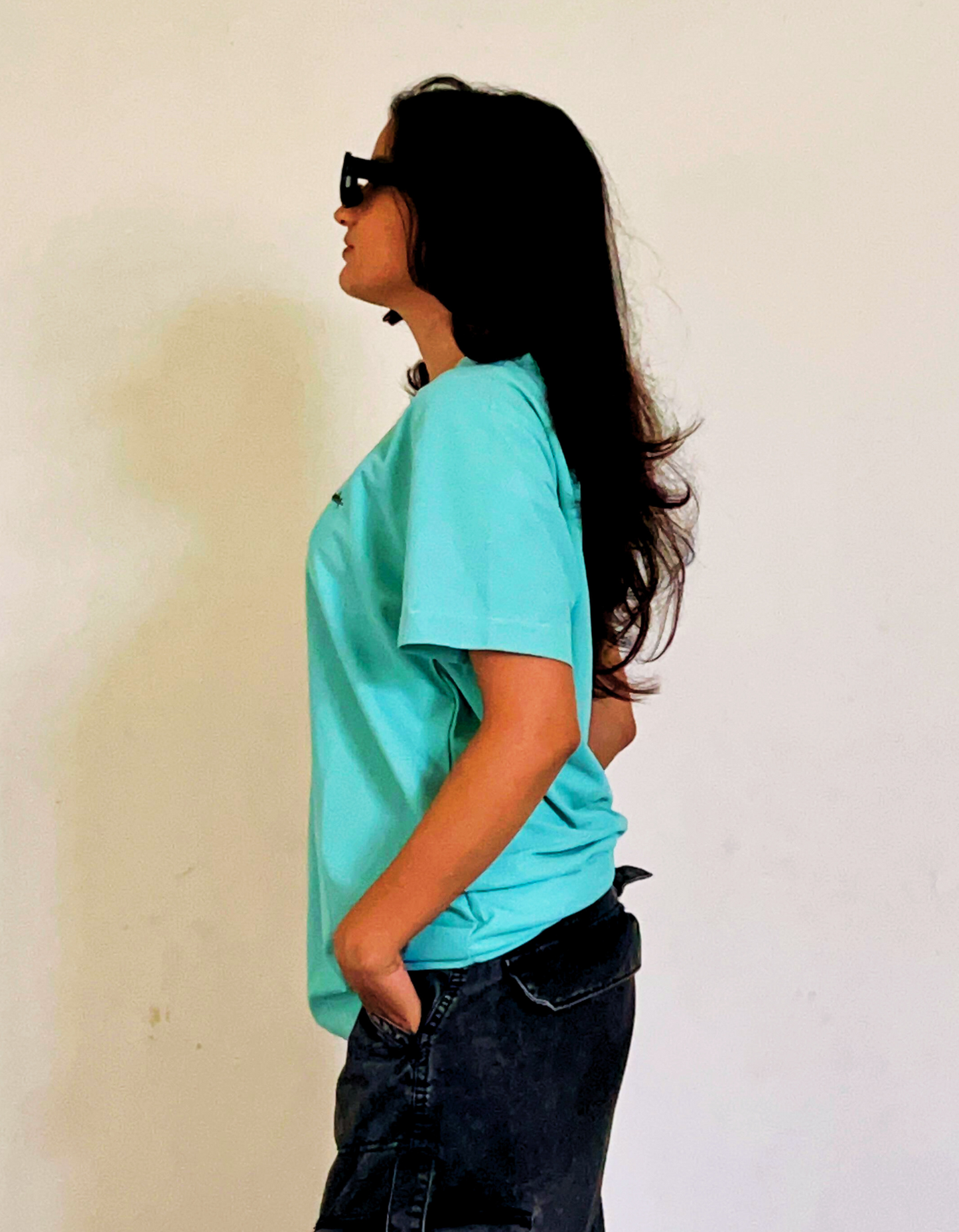 Unisex Sea Green Gym T-Shirt